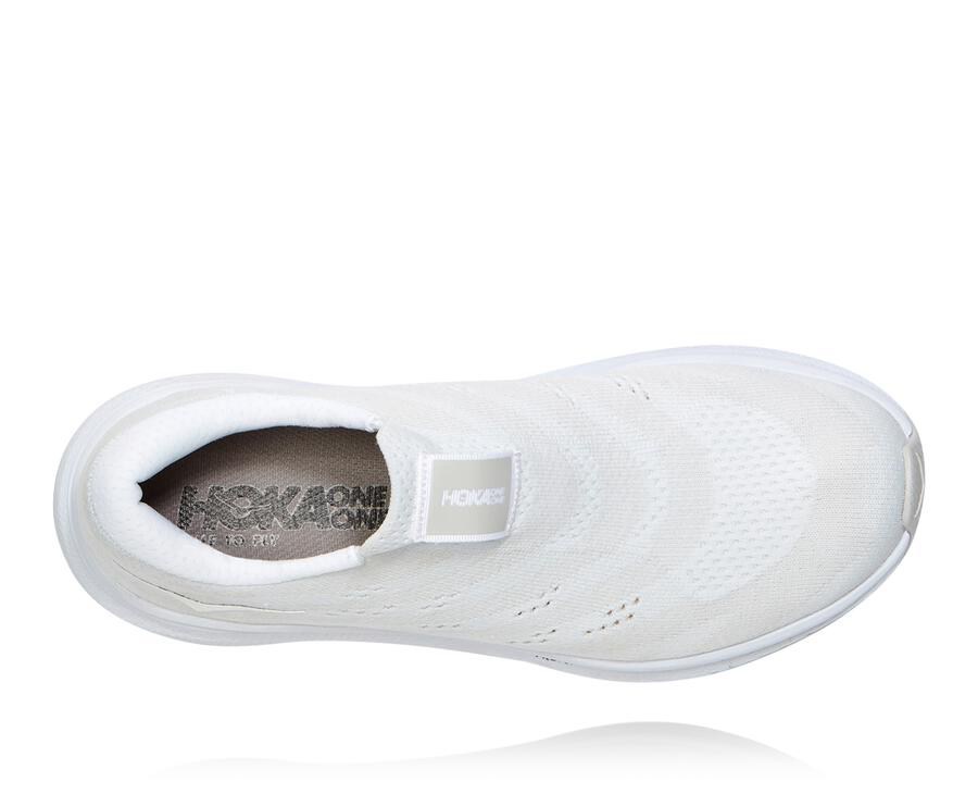 Walking Shoes Womens - Hoka One One Cavu 3 Slip - White - TNGMUVW-53